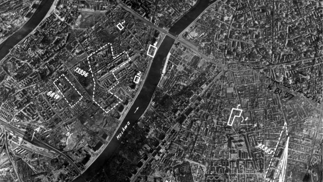 Аэрофотосъемка городов СССР, сделанная немецкими самолетами-шпионами во время Великой Отечественной войны