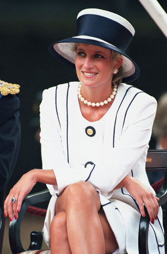 1995Принцесса Уэльская во время Vj Day 19 августа 1995 года.