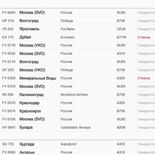 В Пулково были задержаны и отменены десятки рейсов | Источник: pulkovoairport.ru