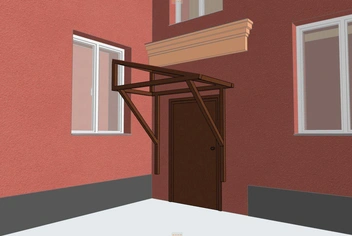 Таким подъездный козырек обозначен в проекте капремонта дома «Алиса» | Источник: Светлана Бакшеева