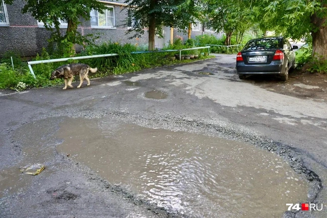 Да и в соседнем дворе дорога, честно говоря, не очень хороша | Источник: Михаил Шилкин