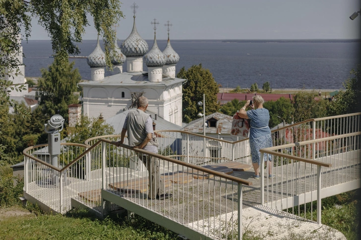 Новая лестница и смотровая площадка в Юрьевце | Источник: Полина Полудкина