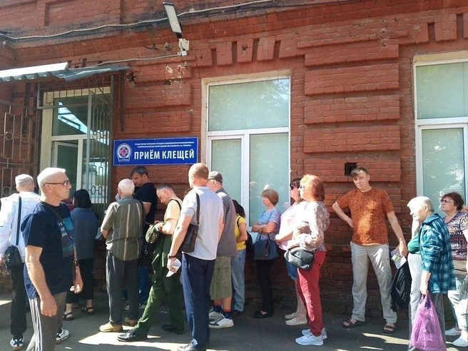 У ярославской больницы выстроилась большая очередь — почему | Источник: читатель 76.ру