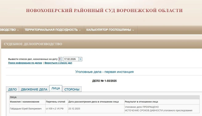 Источник: стоп-кадр Новохопёрский районный суд / novohopersky--vrn.sudrf.ru