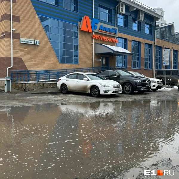 Вместо льда и снега в этом году грязь и лужи | Источник: Марина Малкова / Е1.RU