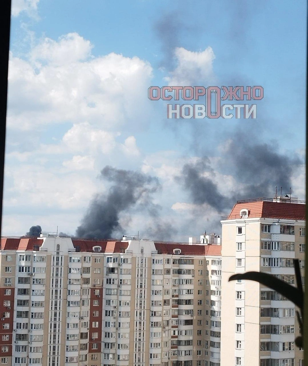 Дым видно из окон | Источник: Осторожно, новости / T.me