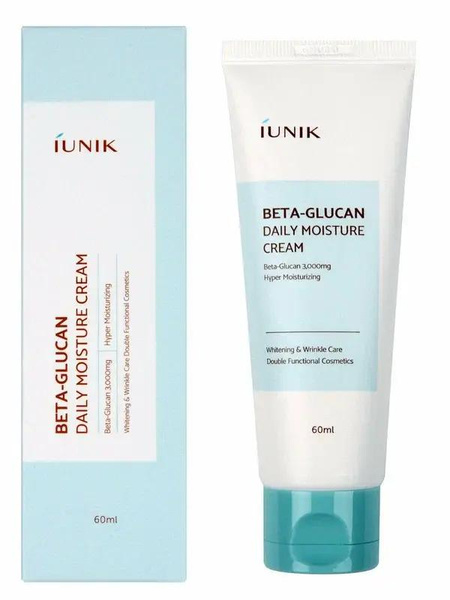 IUNIK Beta Glucan Daily Moisture Cream Увлажняющий крем для кожи лица с бета-глюканом и экстрактами фруктов