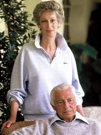 Марелла Аньелли с мужем, 1986 год