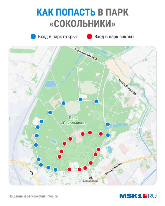 Как попасть в парк «Сокольники» | Источник: Юрий Скулыбердин / Городские медиа