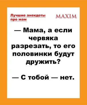 Лучшие анекдоты про мам и матерей