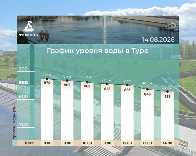 Такие данные по Туре на 14 августа | Источник: Максим Афансьев / Max.ru