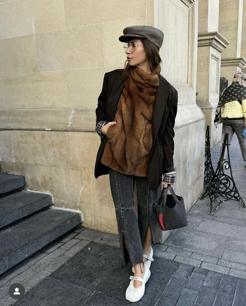 Хит сезона — меховая манишка. Берем? | Источник: ru.pinterest.com