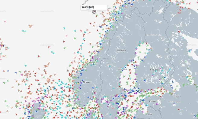 Позиция на карте указана по данным от 25 мая | Источник: marinetraffic.com