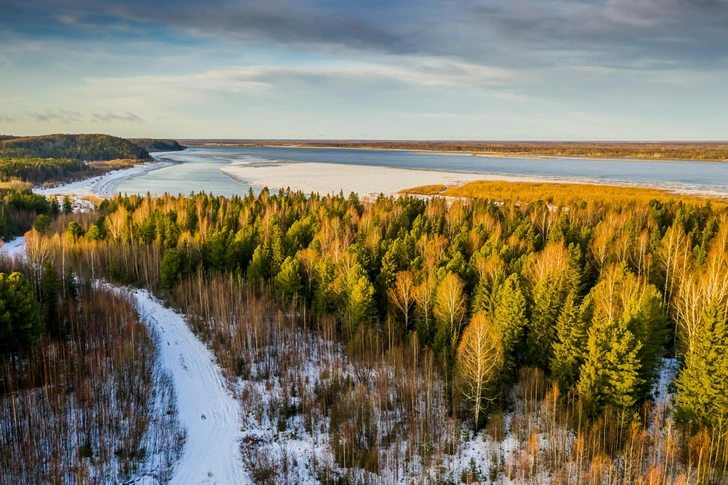 Лес в Красноярском крае осенью, архивное фото | Источник: Kirill  Sergeev/Shutterstock/Fotodom.ru