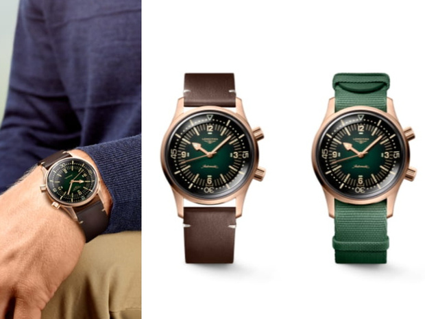 Фото №1 - Часы The Longines Legend Diver теперь доступны в бронзовом цвете