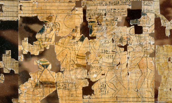 Древнеегипетский эротический папирус, который из-за неприличного содержания...