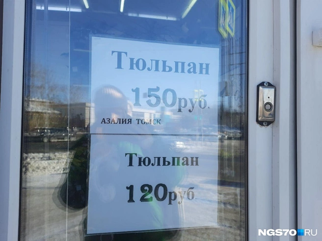 В этот магазин цветов пока не завезли | Источник: Анастасия Харламова / NGS70.RU