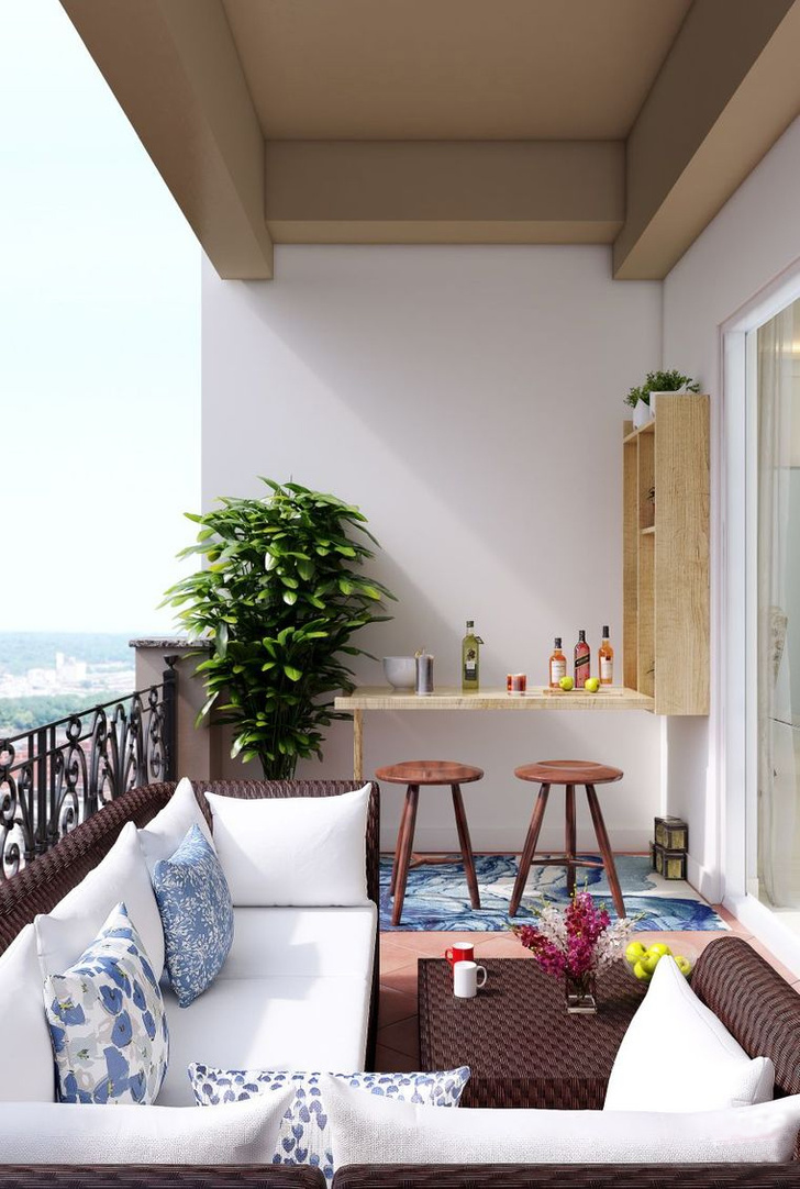 балкон для отдыха