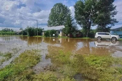 Вода затопила село Ивановка в Приамурье