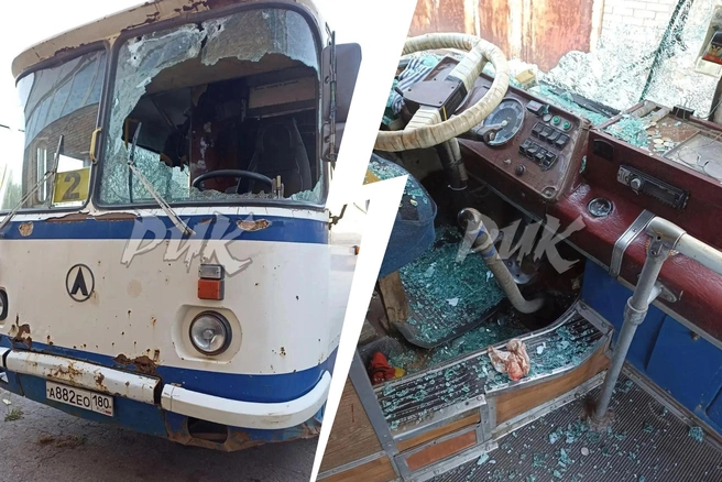 В Горловке ВСУ в очередной раз нанесли удары по пассажирским автобусам | Источник: Приходько РИК / max.ru