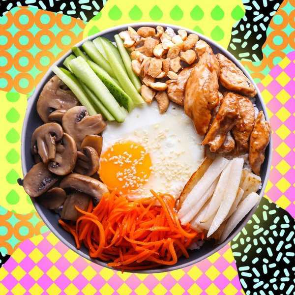 Корейская яичница с рисом, или геранбап