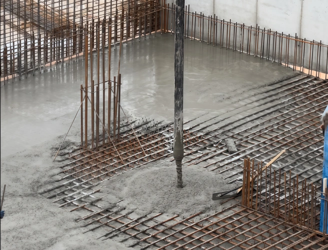 Для фундамента выбрали бетон класса B35 с водонепроницаемостью W10 и морозостойкостью F300 | Источник: «Цветной Бульвар»