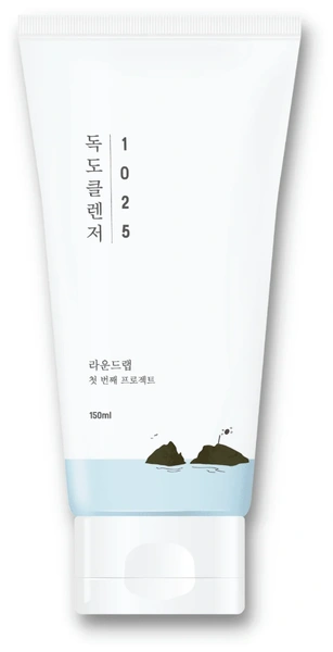 ROUND LAB / Очищающая пенка для лица 1025 Dokdo Cleanser на основе морской воды