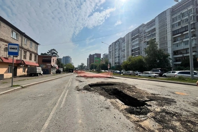Водопровод на Сибирской ремонтируют по нацпроекту в Томске