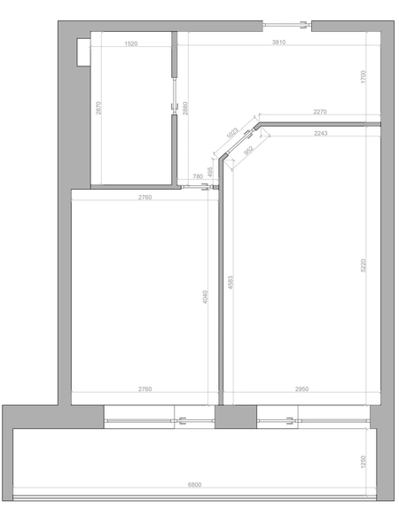 Квартира 46 м² в стиле mid-century в Ростове-на-Дону