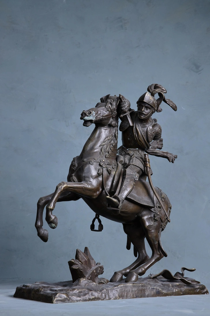 П.К. Клодт. Николай I на коне. 1850. Бронза. Высота_ 51 см. © Научно-исследовательский музей при Российской академии художеств.