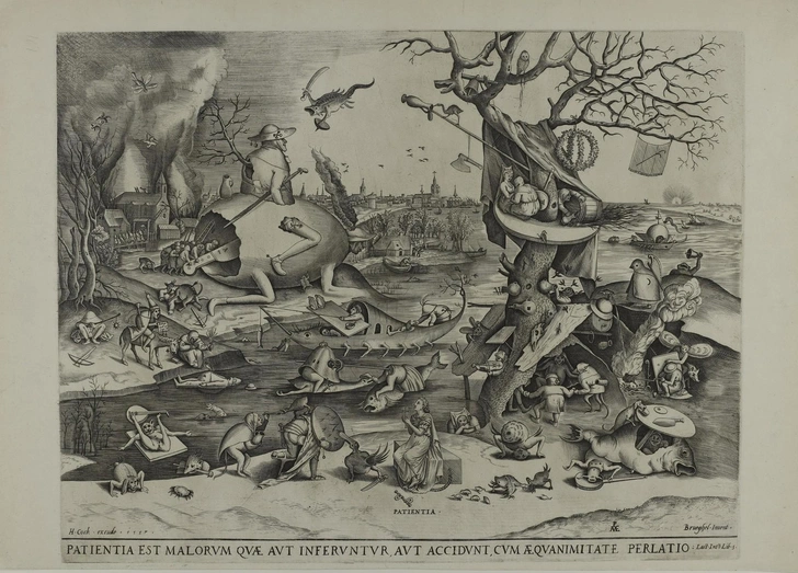 Терпение. Питер Брейгель. Гравер Питер ван дер Хейден. Время создания доски: 1557 | Источник: ГМИИ им. А.&nbsp;С.&nbsp;Пушкина