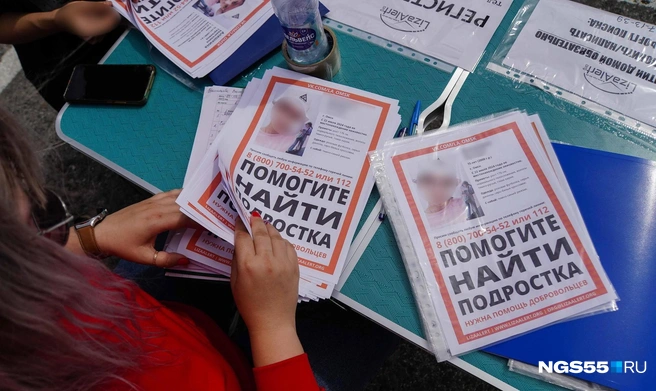 По городу были расклеены ориентировки | Источник: Евгений Софийчук / NGS55.RU