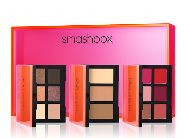 Набор 3 Palette Set Eyes Countour Lips, Smashbox. В набор входят: палетка для контуринга, палетка теней для век Photo Op и палетка помад для губ Be Legendary.