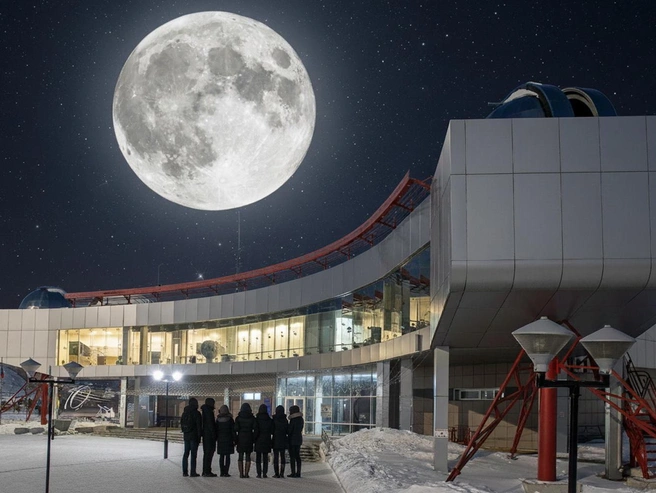 Луна будет выглядеть более яркой и крупной в период суперлуния | Источник: Иллюстрация