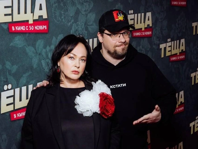 Лариса Гузеева на премьере фильма «Теща», в котором она сыграла с Гариком Харламовым | Источник: Лариса Гузеева / Telegram