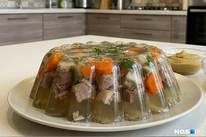 Холодец&nbsp;— блюдо, для приготовления которого требуется много времени | Источник: Юрий Орлов / Городские медиа 