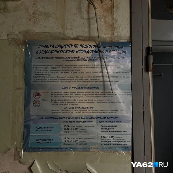 В комнате на фоне проводили колоноскопию | Источник: Виктория Улитова / YA62.RU
