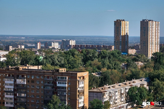 Зато на открытых участках видно даже затоны реки Самарки | Источник: Роман Данилкин / 63.RU