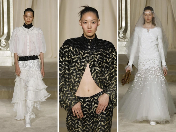 Торжество белого и невеста в финале: как прошел показ Chanel — последний перед приходом Матье Блази | marieclaire.ru