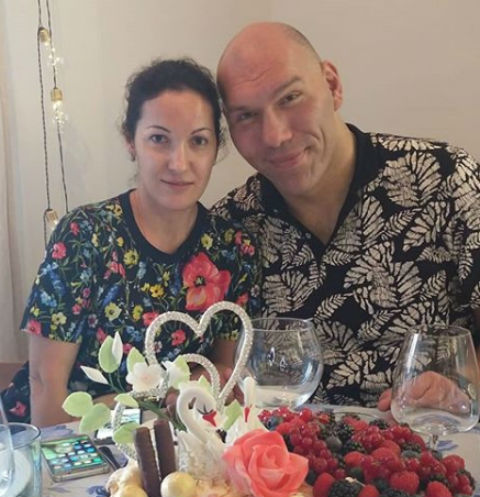 Николай Валуев с женой Галиной