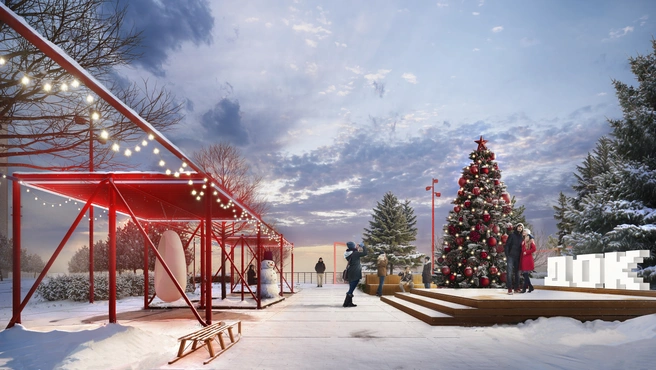 В районе появятся два пешеходных бульвара, один из которых выйдет на набережную со смотровыми площадками для отдыха и прогулок | Источник: «Страна Девелопмент»