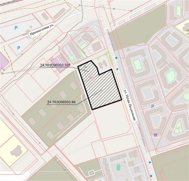 Здесь два участка объединили в одну площадку КРТ | Источник: мэрия Красноярска / admkrsk.ru