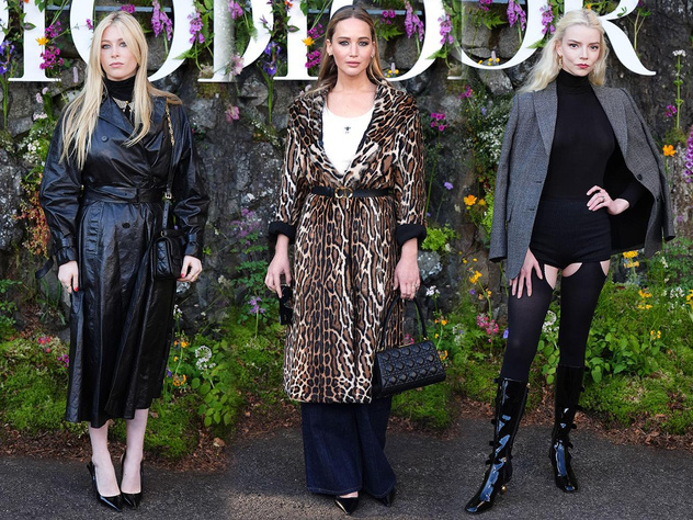 Светский дебют дочери Клаудии Шиффер, шик Лоуренс, Пайк и Касты на шоу Dior