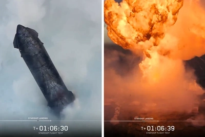 SpaceX взорвала Starship V3: гигантский огненный шар по плану