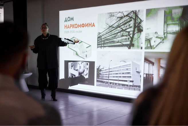 Лекция Марии Ивановой была посвящена конструктивизму в архитектуре | Источник:  Роман Данилкин / 63.RU