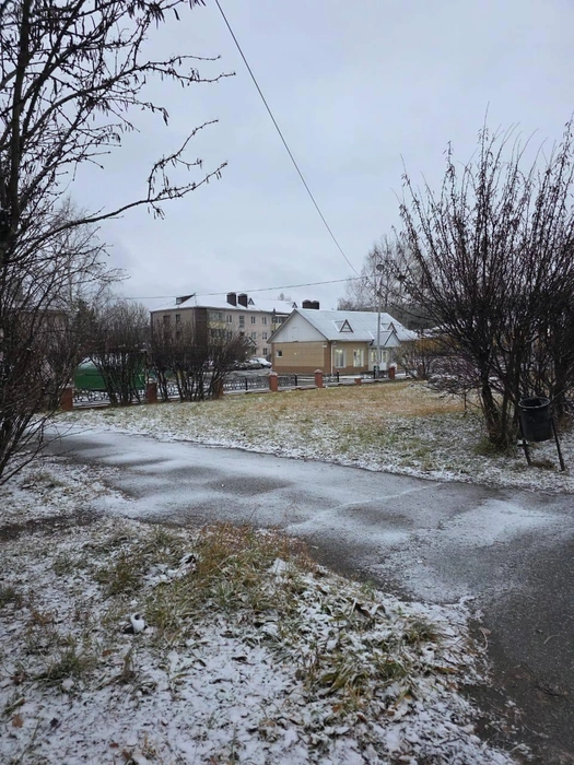 Такая обстановка была в Ивделе утром 1 ноября | Источник: читатель E1.RU