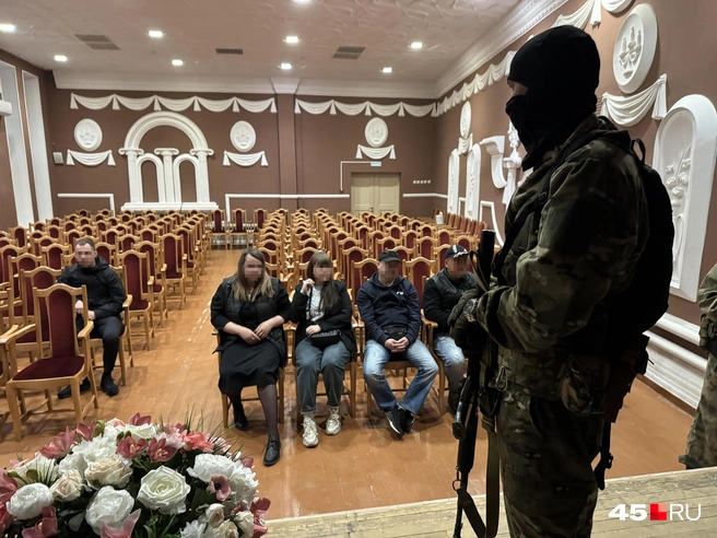 Даже на учениях жутко от представления таких событий в реальности | Источник: Юлия Король / 45.RU