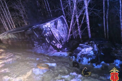В ДТП с автобусом у Сосново пострадали восемь человек
