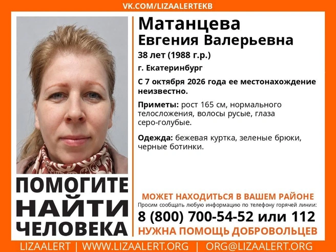 Источник: «ЛизаАлерт» Свердловской области