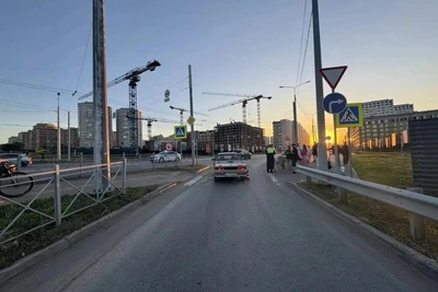 Автомобилист сбил девочку-велосипедистку на Левом берегу